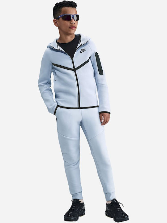 Jachetă Sport Pentru Copii  Tech Fleece Fleece Cu Glugă Albastră Sportswear Tech