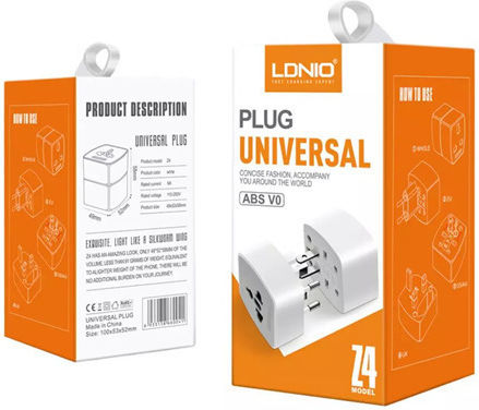 Ldnio Z4 220V Αντάπτορας Πρίζας από Universal σε Universal