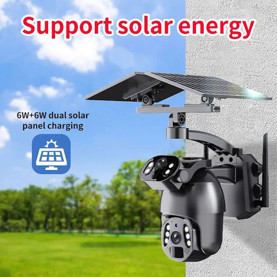 Digital IQ 751394 IP Surveillance Camera 4G Full HD+ 6MP Waterproof Battery Powered with Two-Way Communication