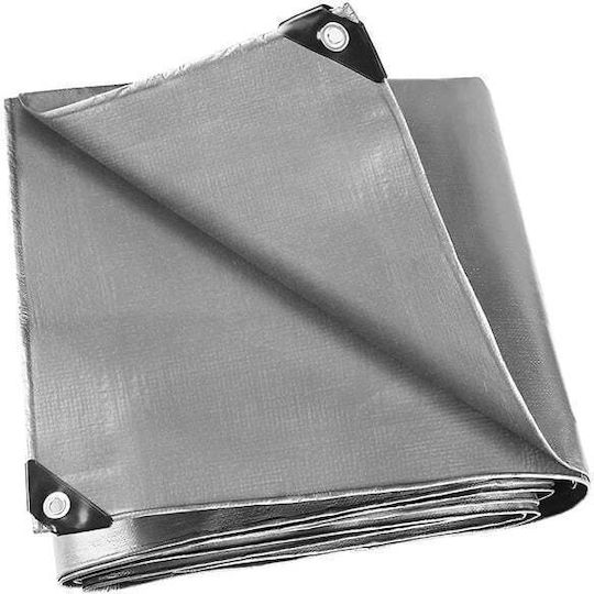 Grasher Waterproof Tarpaulin 120gr/m² 10x8m. Light Type Gray