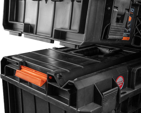Neo Tools Modular 200 Εργαλειοθήκη Χειρός Πλαστική με Ταμπακιέρα Π58.5xB38.5xΥ19cm