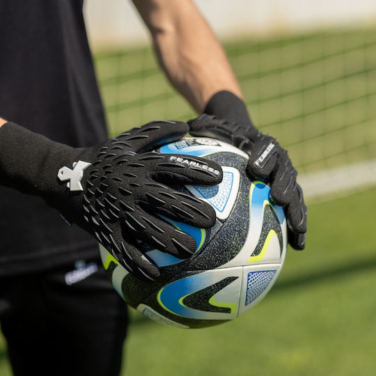 Fearless Goalkeepers Wolf Pro+ Adults & Kids Goalkeeper Gloves Black Onyx Black