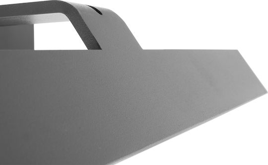 GloboStar Mirror Modern Wall Lamp with Integrated LED and Natural White Light Grey 42x5x15cm