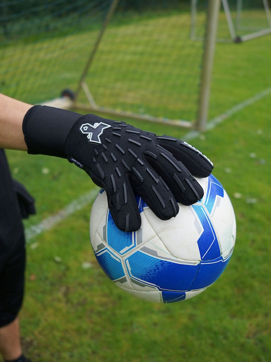 Fearless Goalkeepers Wolf X Mănuși portar Adulți & de Copii Negre