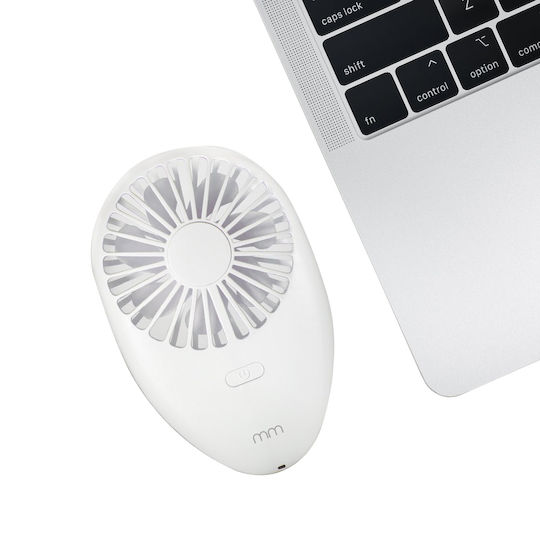 Mikamax Mini Portable Handheld Fan USB White