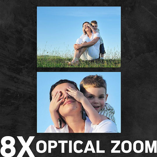AgfaPhoto Realishot Dc8200 Compact Φωτογραφική Μηχανή 18MP Οπτικού Ζουμ 8x με Οθόνη 2.7" και Ανάλυση Video Full HD (1080p) Ασημί