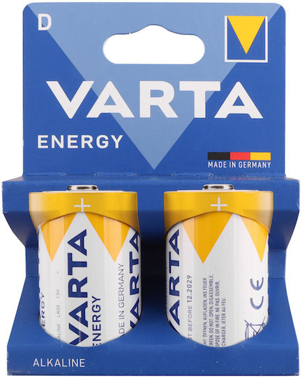 Varta Energy Baterii Alcaline D 1.5V 2buc