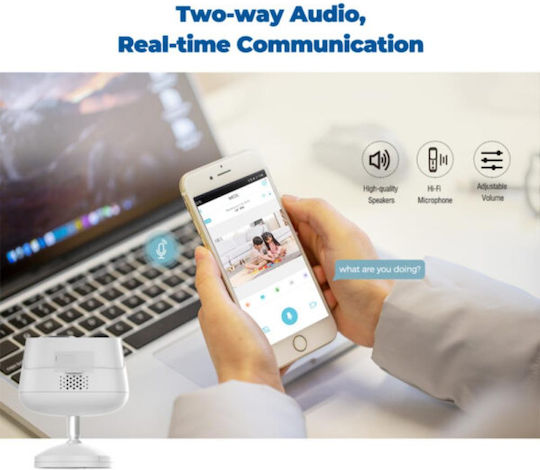 Axred AXRSOL-300 IP Cameră de Supraveghere Wi-Fi Full HD+ 3MP Rezistentă la apă Pe baterii cu Comunicare Bidirecțională și Lentilă 2.4mm