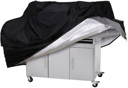 Hurtel Grill Cover Black from Oxford with UV Protection 190cmx71cmx117cmcm
