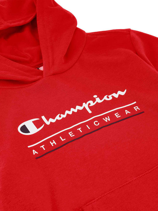 Kids Sweatshirt with Hood and Pockets Red