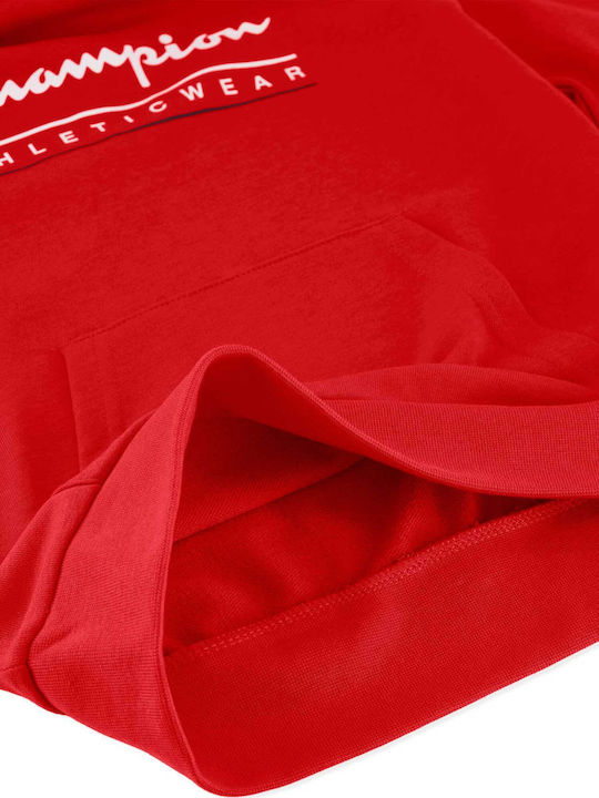 Kids Sweatshirt with Hood and Pockets Red