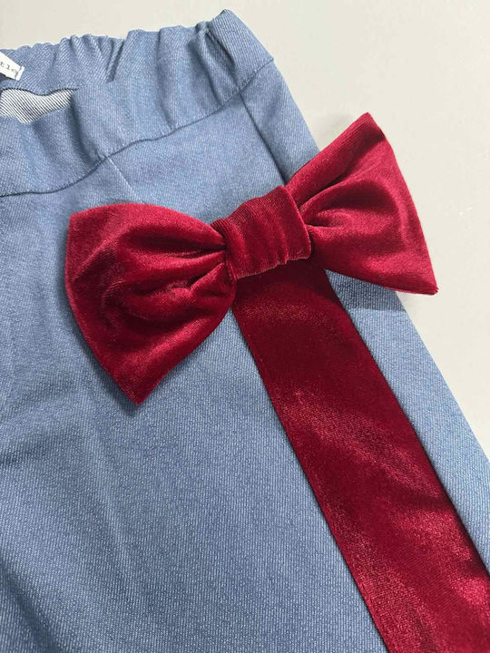 Kids' Denim Skirt Red