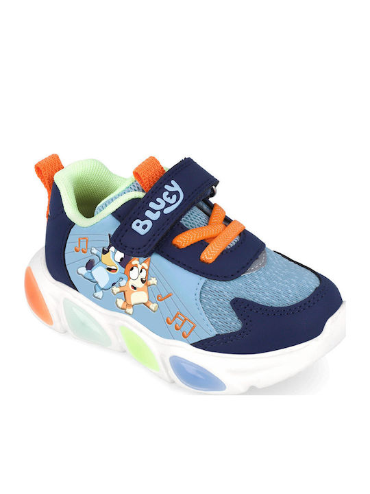 Kids Sneakers Anatomic with Scratch & Lights Blue