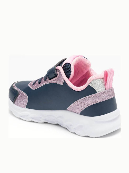Unicorn Kids Sneakers with Scratch & Lights Blue