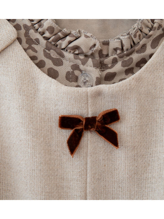 Rochie pentru Copii Animal Print Beige Leopard