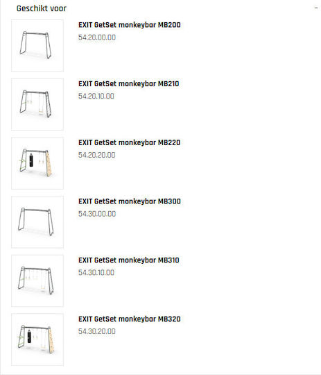 Exit Toys Hanging Swing 210x210x210cm Gray