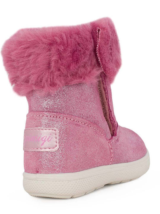 Anatomical Kids Boots with Zipper Purple