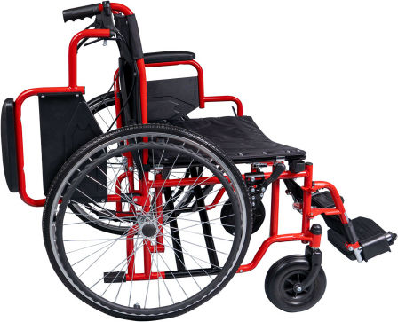 Kifidis Orthopedics Scaun Cu Rotile 24" Pliabil 76cm 0808527 Auriu