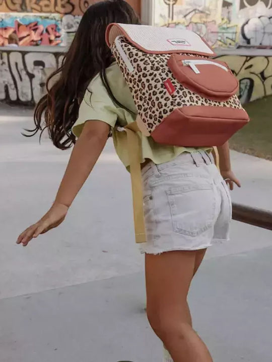 Hello Hossy Ученическа Раница Основно Кафява 30 x 12 x 38см