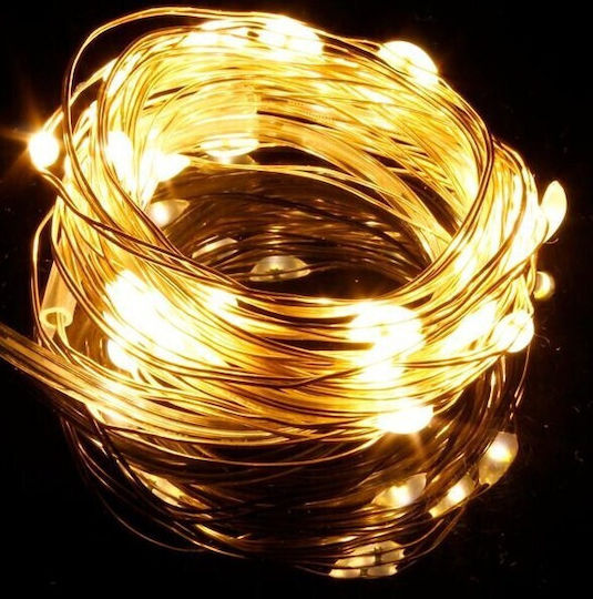 200 Lights LED 20m. Warm White in String 1pcs