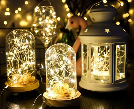 200 Lights LED 20m. Warm White in String 1pcs
