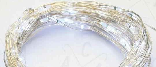 200 Lights LED 20m. Cold White in String 1pcs