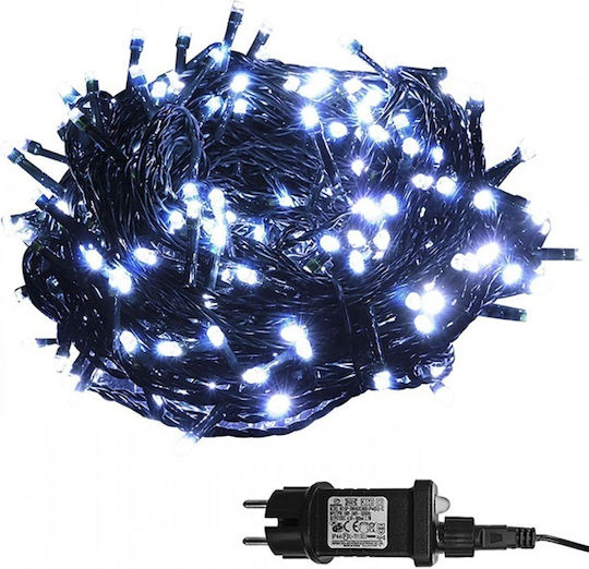 100 Λαμπάκια LED 8μ. Ψυχρό Λευκό σε Σειρά