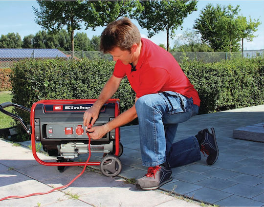 Einhell Γεννήτρια Βενζίνης Τετράχρονη με Χειροκίνητη Μίζα, Ρόδες και Μέγιστη Ισχύ 3.1kVA