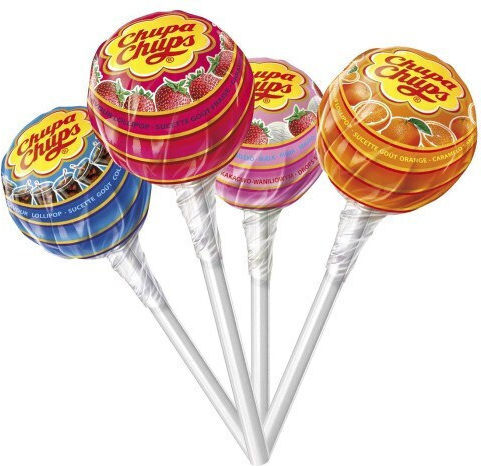 Chupa Chups 120 Lollipops with Flavor Cola / Milky / Fruit 1pcs 1440gr