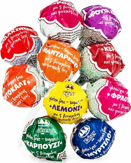 Kaiser 1889 Lollipop with Lemon Flavour No Added Sugar 10gr