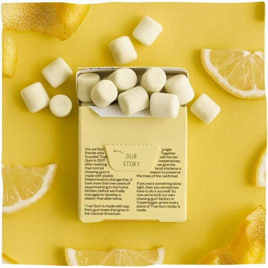 True Gum True Gum Zitronen Geschmack Ohne Zuckerzusatz Kaugummi 21gr