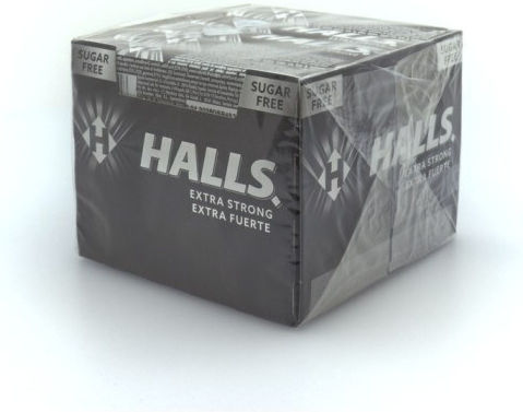 Halls Καραμέλες με Γεύση Extra Strong Χωρίς Προσθήκη Ζάχαρης 20τμχ 32gr