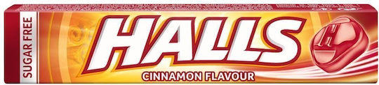 Halls Καραμέλες με Γεύση Κανέλα Χωρίς Προσθήκη Ζάχαρης 32gr