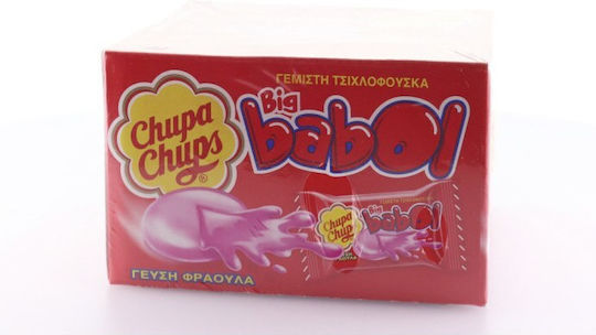 Chupa Chups 60 Τσίχλες Big Babol με Γεύση Φράουλα 5gr