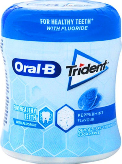 Trident 40 Chewing gum Oral-B with Δυόσμος Flavour Sugar Free 6pcs 68gr