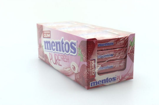 Mentos Τσίχλες Pure Fresh με Γεύση Φράουλα 12τμχ 30gr