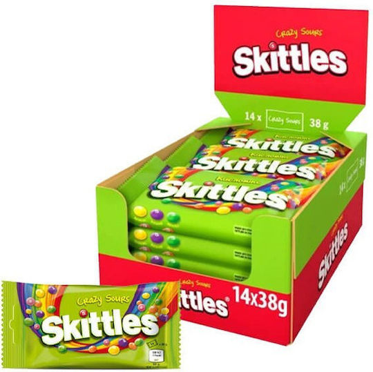 Skittles 38gr Crazy Sours 14x38gr