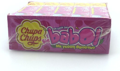 Chupa Chups 6 Chewing gum Big Babol with Tutti Frutti Flavour 20pcs 27.6gr