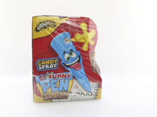 Забавен спрей-бонбон с писалка Johny Bee 6ml 36бр