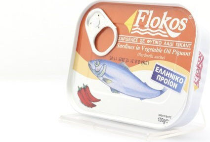 Flokos Sardines in Vegetable Oil Spicy 100gr