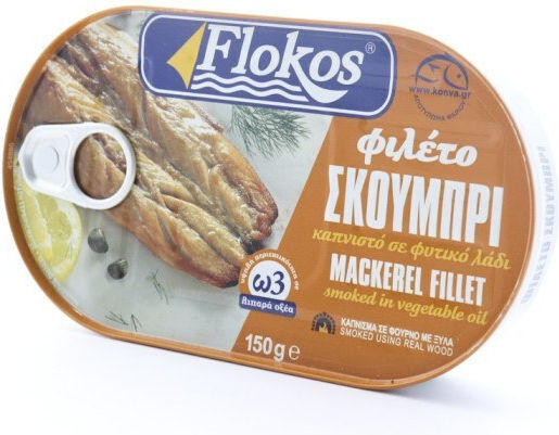 Flokos Σκουμπρί Φιλέτο Καπνιστό 150gr