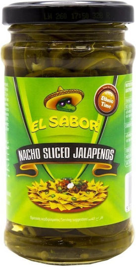 El Sabor Πιπεριές Nacho Sliced Jalapenos 225gr