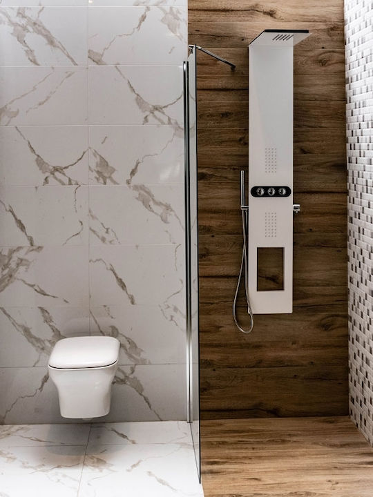 Karag Grace Wall-Mounted Toilet that Includes Soft Close Cover White