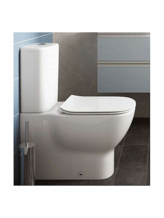 Ideal Standard Tesi Silk Aquablade Floor-Standing Toilet and Flush White