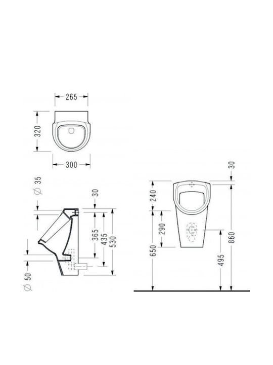 Serel Urinal White