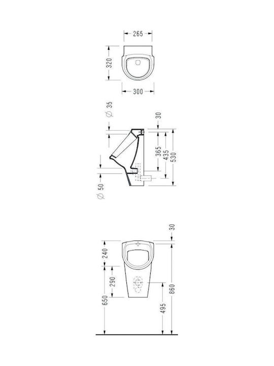 Serel Urinal White