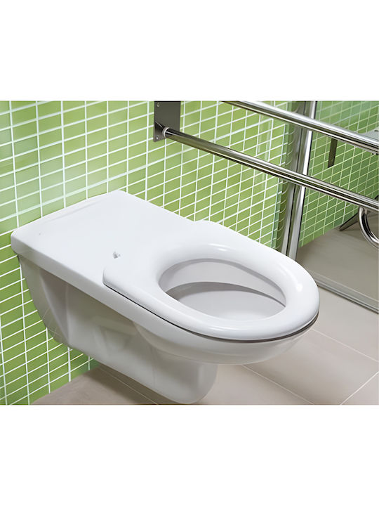 Jika Deep Toaletă montată pe perete cu Capac Închidere lentă Albă