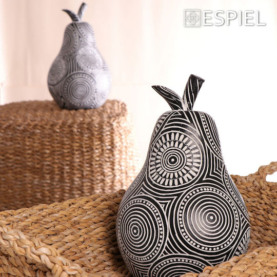 Espiel Декоративно Круша от Полиретан Black / White 14.8x13.5x23см 1бр