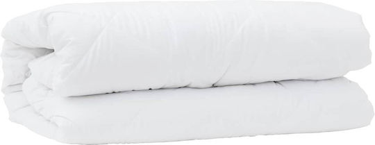 vidaXL Комплект Пухено Единично с Пълнеж Microfiber 135x200бр Бял 2бр