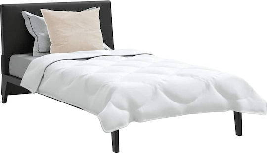 vidaXL Комплект Пухено Единично с Пълнеж Microfiber 135x200бр Бял 2бр